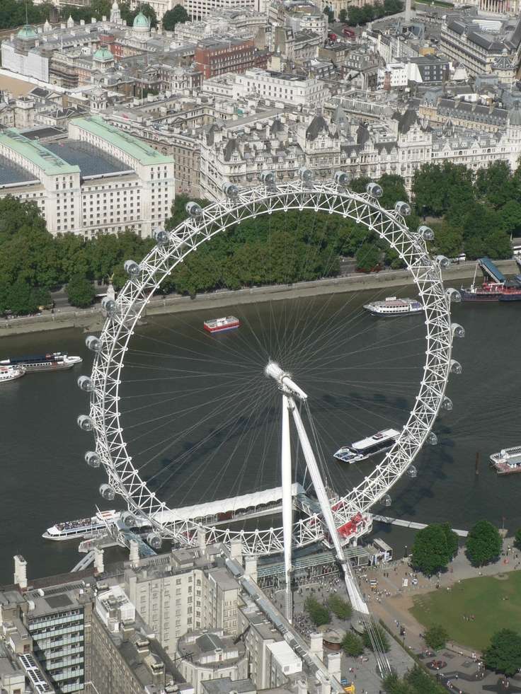 Photo:  Aerial view of The Eye, London, England